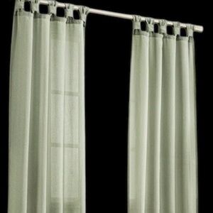 Twist Tab Semi-Sheer Tab Top Curtain Panel
